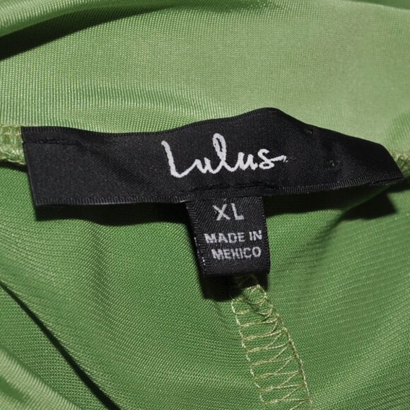 Lulu's Dress Size XL Spring Green Fit and Flare Sleeveless Casual Wedding Guest - Picture 3 of 5